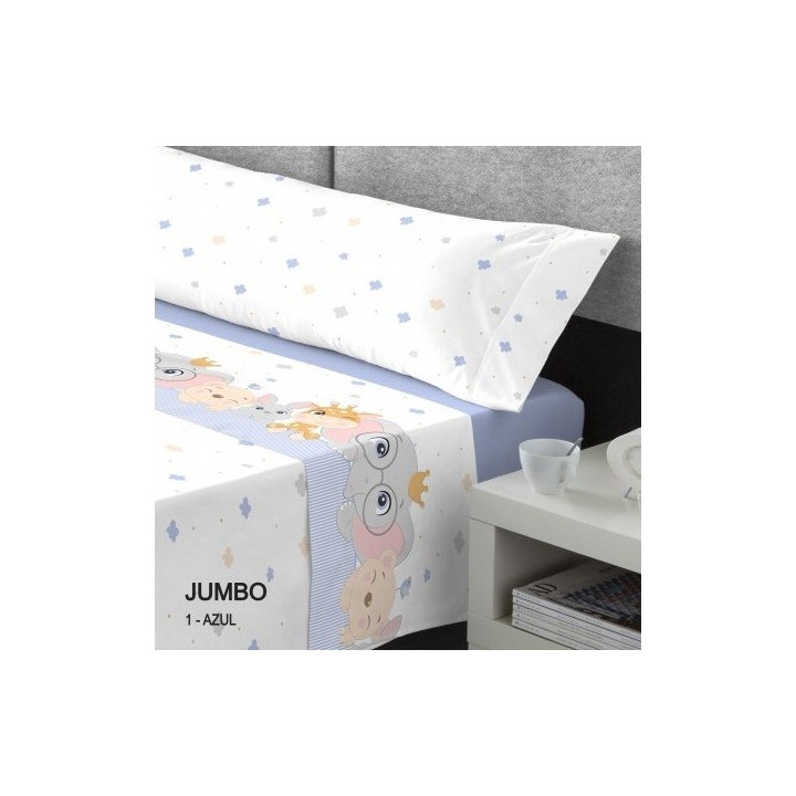 Juego de sábanas infantil JUMBO coralina - Suave y cálida