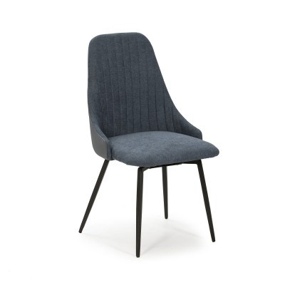 Silla giratoria ELMA azul - Diseño moderno y fresco