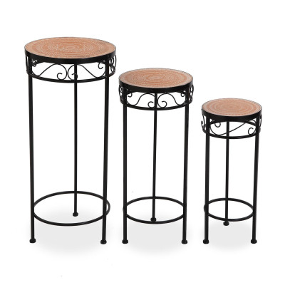 Set 3 mesitas PORTAMACETAS 25