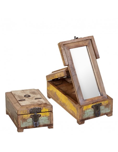 Joyero con espejo ANTIC