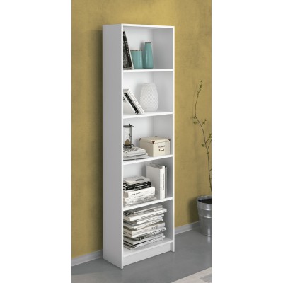 Estantería Blanca AURA 5 Estantes | Orden y Decoración
