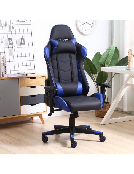 Sillón gamer SOMOS azul