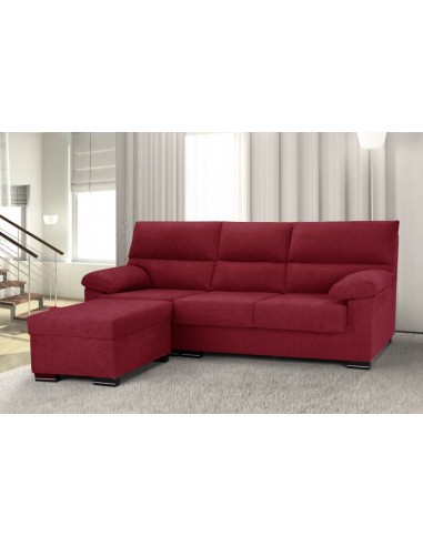 Chaise longue puff LANDY rojo reversible