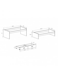 Cama nido CAMPEÓN gavetas 2