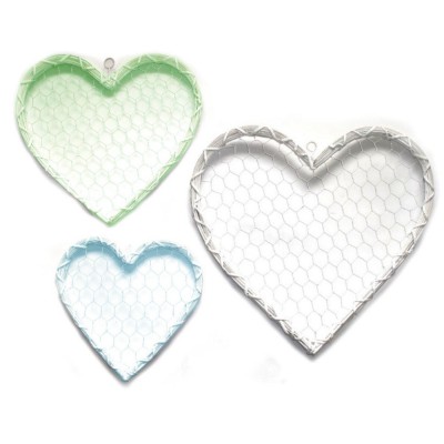 Corazón ALAMBRE mediano verde
