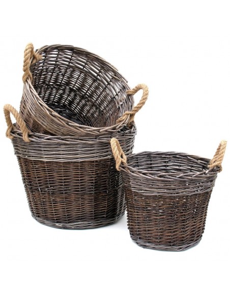 Cuévano MIMBRE redondo mediando