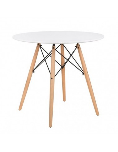 Mesa redonda NÓRDIK blanco