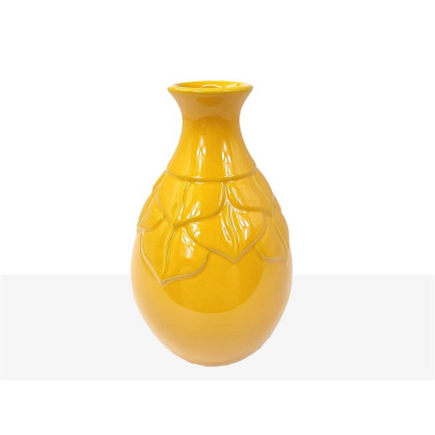 Florero CERAMICA mostaza 02