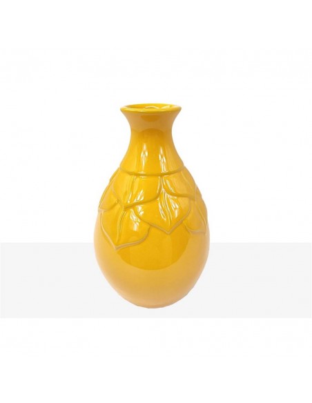 Florero CERAMICA mostaza 02