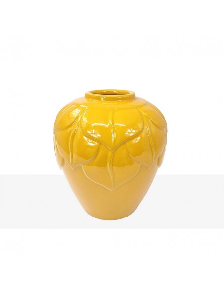 Florero CERAMICA mostaza 01