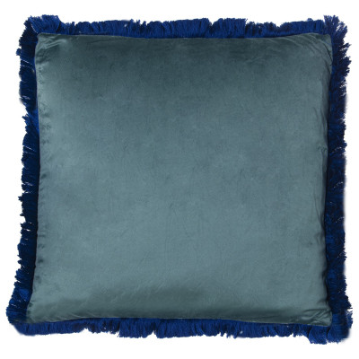 Funda cojín TERC 605 45x45 - Terciopelo suave azul