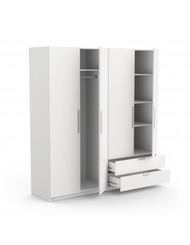 Armario 4 puertas GLORY blanco