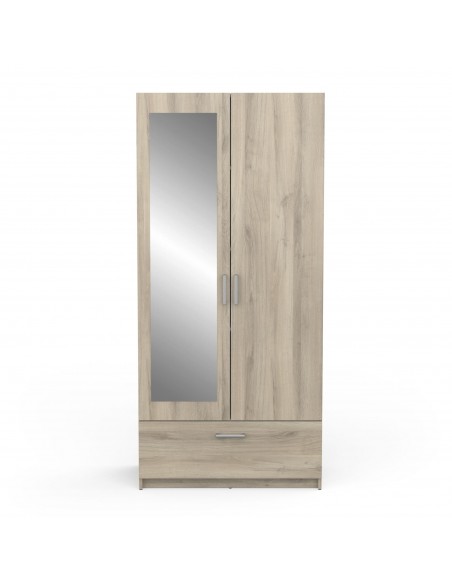 Armario 2 puertas + 1 cajón READY roble