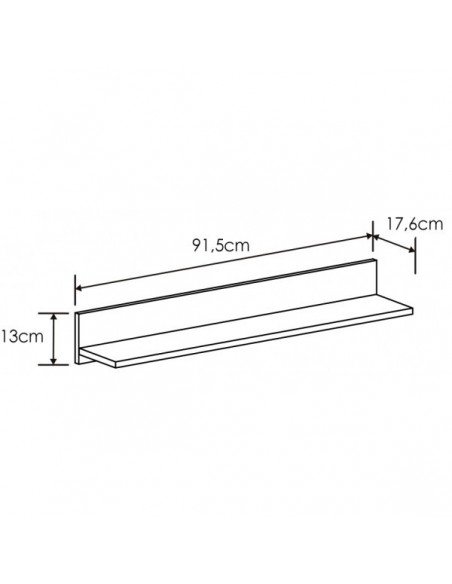 Estante en L SOTO blanco