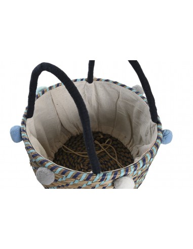 Cesta SEAGRASS pompon mediana