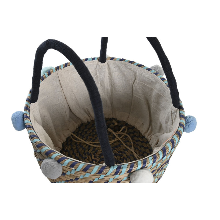 Cesta SEAGRASS pompon grande - Estilo y funcionalidad