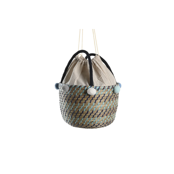 Cesta SEAGRASS pompon pequeña - Estilo y funcionalidad
