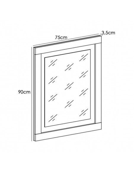 Espejo con marco LARA