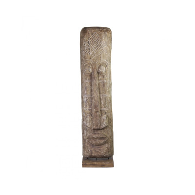 Figura TOTEM - Talla en Madera de Teca de 2 Metros