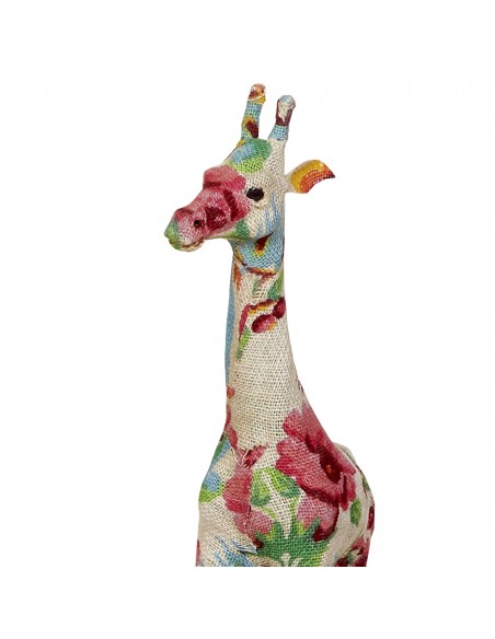 Figura JIRAFA flores 43cm