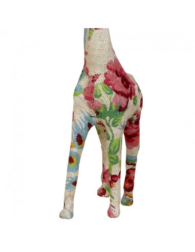 Figura JIRAFA flores 43cm