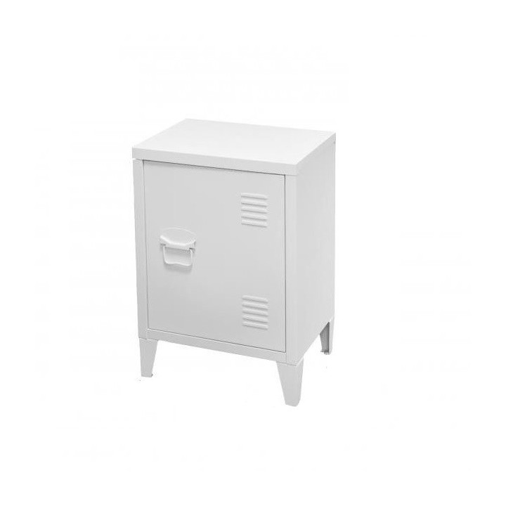 Auxiliar METAL mesita blanco