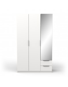 Armario 3p+2c+1e GHOST blanco mate 2