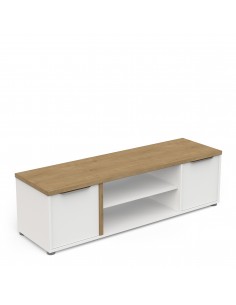 Mueble tv HAMILTON 135cm blanco mate