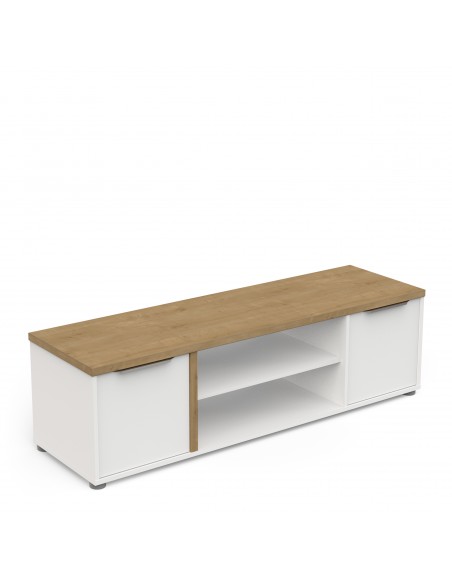 Mueble tv HAMILTON 135cm blanco mate