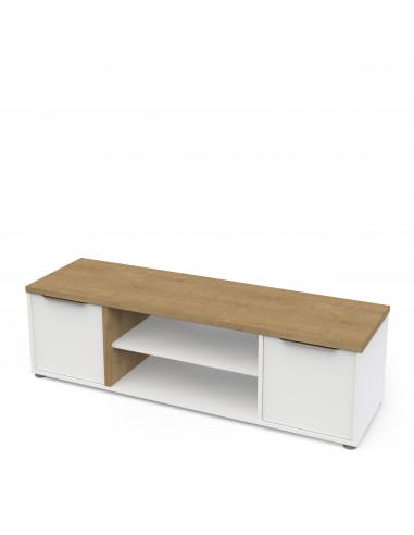 Mueble tv HAMILTON 135cm blanco mate