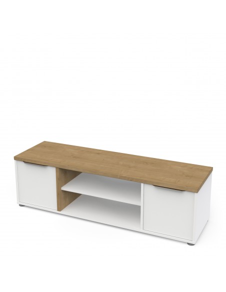 Mueble tv HAMILTON 135cm blanco mate