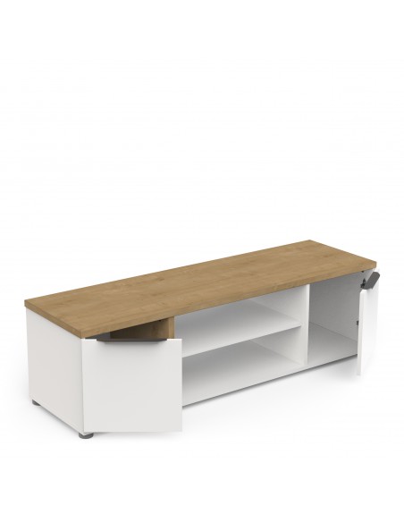 Mueble tv HAMILTON 135cm blanco mate