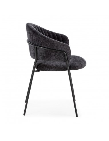 Silla LETICIA gris oscuro