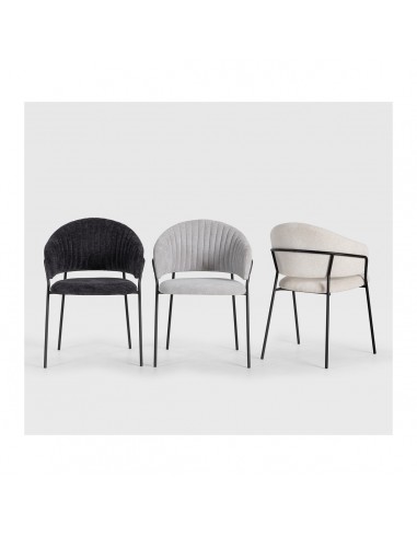 Silla LETICIA gris oscuro