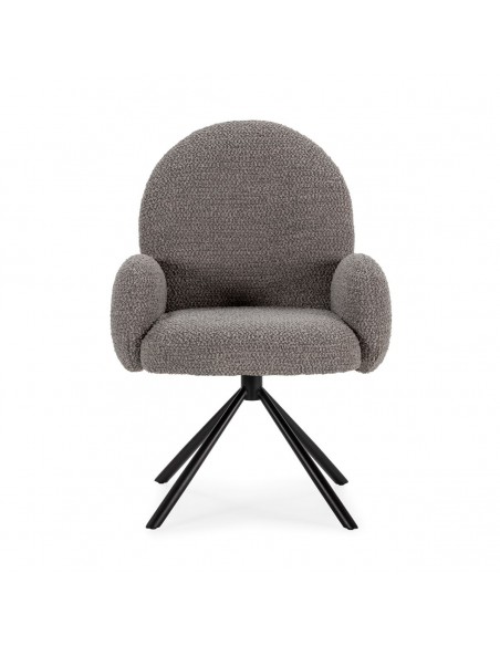 Sillón giratorio DARIO gris claro