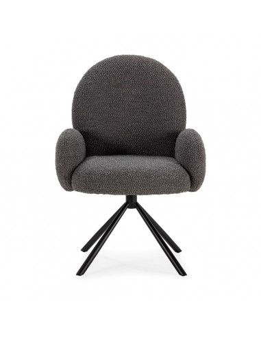 Sillón giratorio DARIO gris oscuro