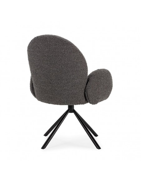 Sillón giratorio DARIO gris oscuro
