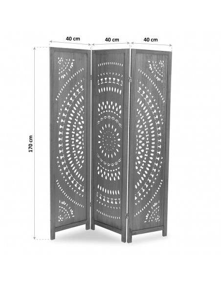 Biombo CIRCULOS gris