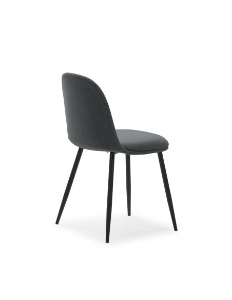 Silla MALILA gris oscuro