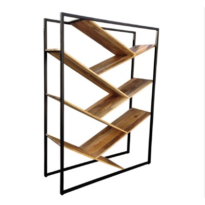 Librería CALCUTA 120 - Diseño moderno en madera y hierro