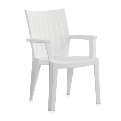 Silla PACIFIC blanca - Diseño ligero para exteriores