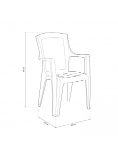Silla PACIFIC blanca 2