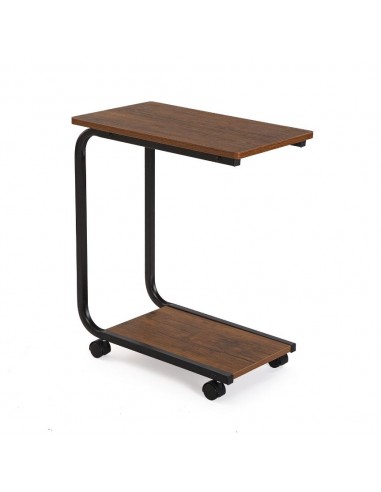 Mesa AUXILIAR negra con rueda