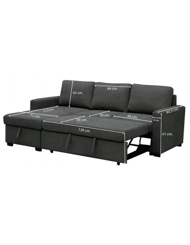 Chaiselongue cama PATON con arcón