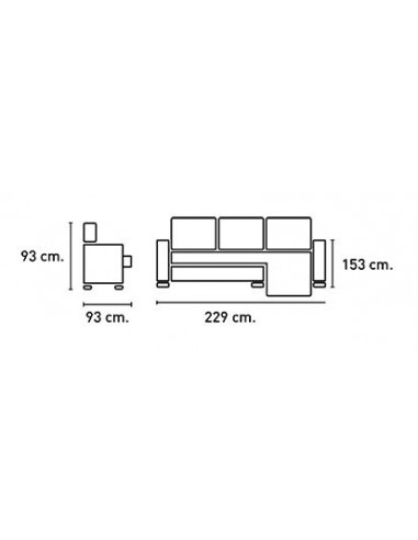 Chaiselongue cama PATON con arcón