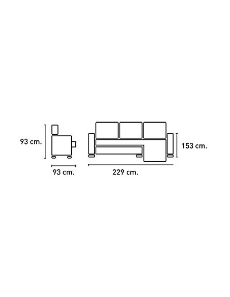 Chaiselongue cama PATON con arcón