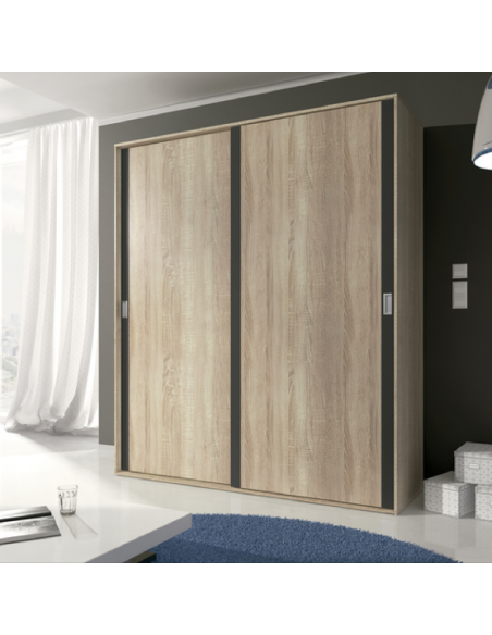 Armario 2p LARA 180cm grafito