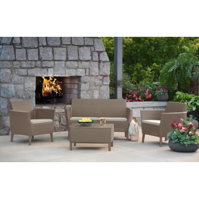Set SALEMO: Sofá, Sillones y Mesa de Almacenamiento