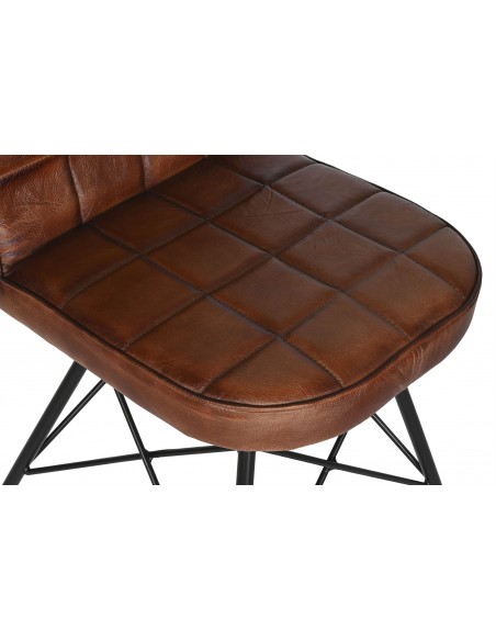 Silla 156 piel marrón