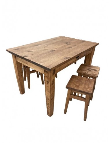 Conjunto CAMPO mesa + 4 taburetes
